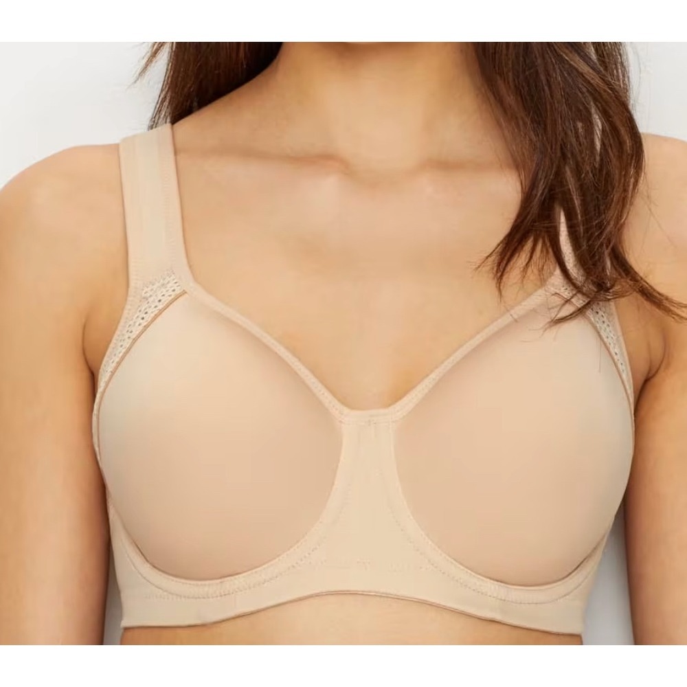 Wacoal Sand Beige Lindsey Sport Contour Underwire Sports Bra 38DD NEW NWT 853302